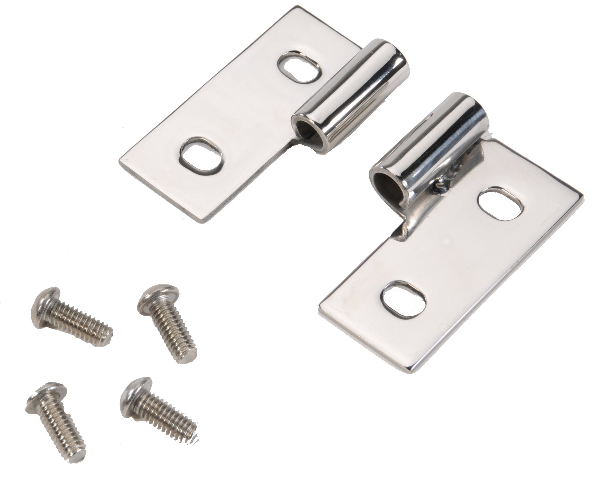 Lower Door Hinge Bracket Set in Stainless Steel for Jeep CJ-5, CJ-7, CJ-8 Scrambler and Wrangler YJ, TJ 1976-2006