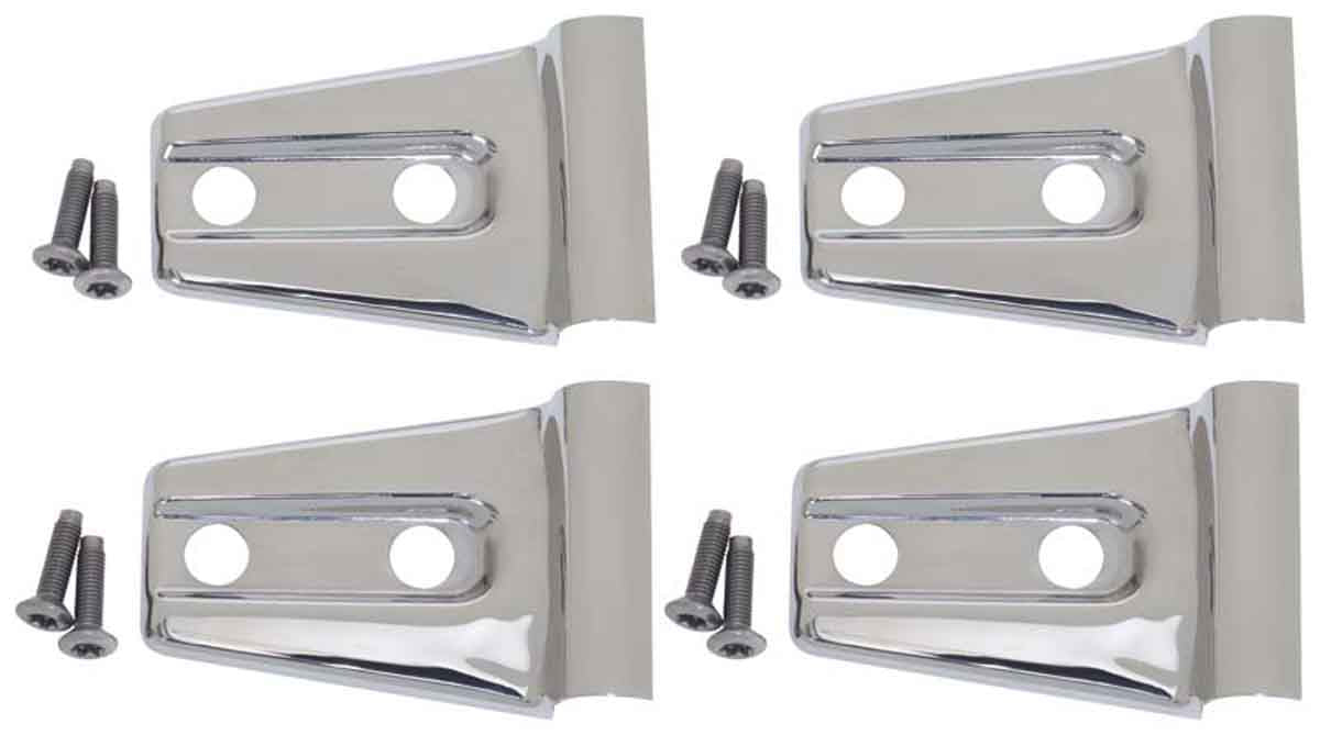 Door Hinge Overlay Set for Jeep CJ7, CJ8, Wrangler JK and Unlimited 2007-2018