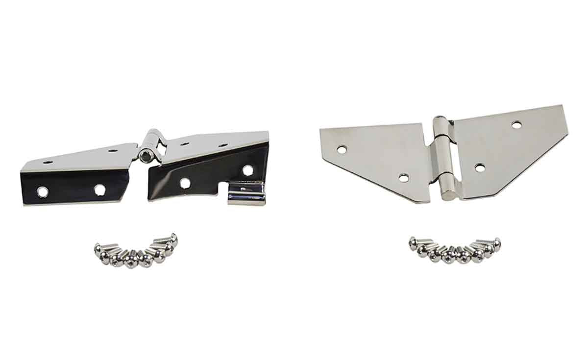 Windshield Hinges without Mirror Holes for Jeep CJ5, CJ7 and Wrangler YJ 1976-1995